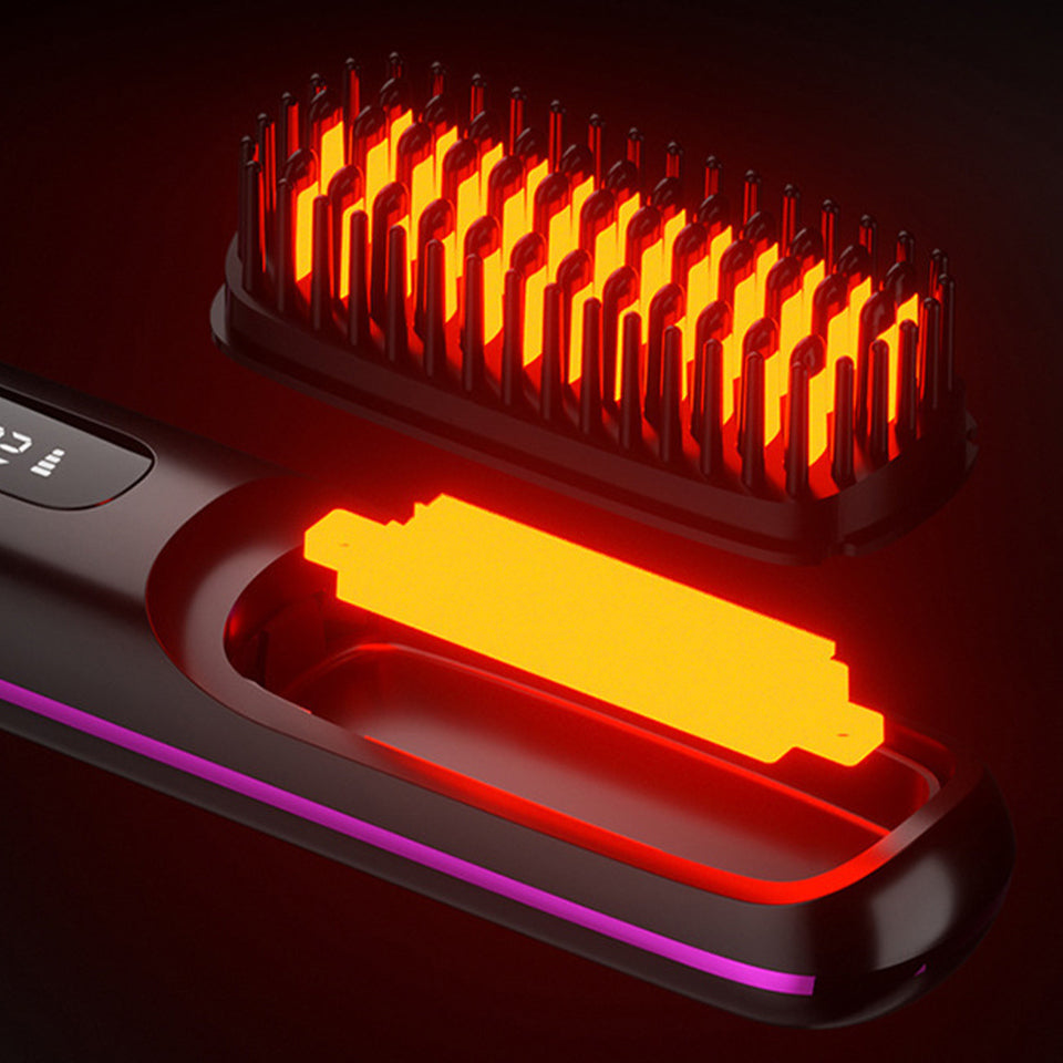 Portable Wireless Ceramic Hair Straightener